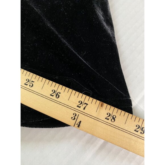 Forever 21 Womens Black Velvet and Mesh Skater Dress Size S Goth Witchy Elegant - Picture 8 of 8